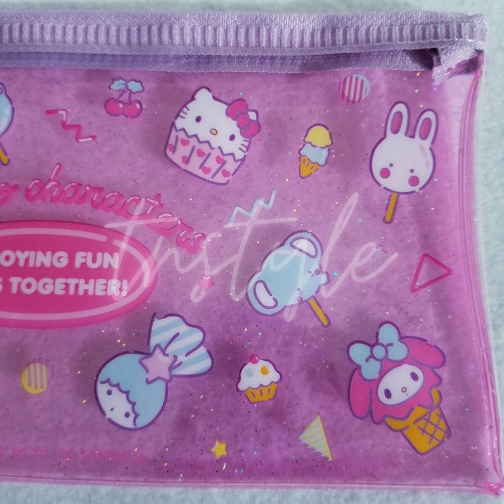 3/$20 Sanrio Flat Glitter Pouch - Picture 3 of 3
